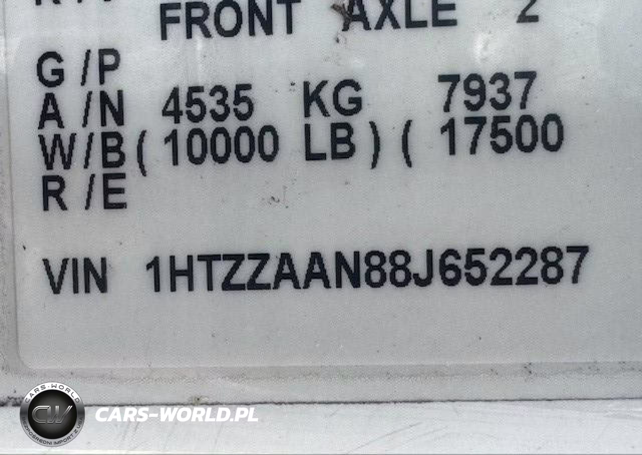 2008 International 7300 Bucket Truck VIN:IHTZZAAN88J652287 - 9