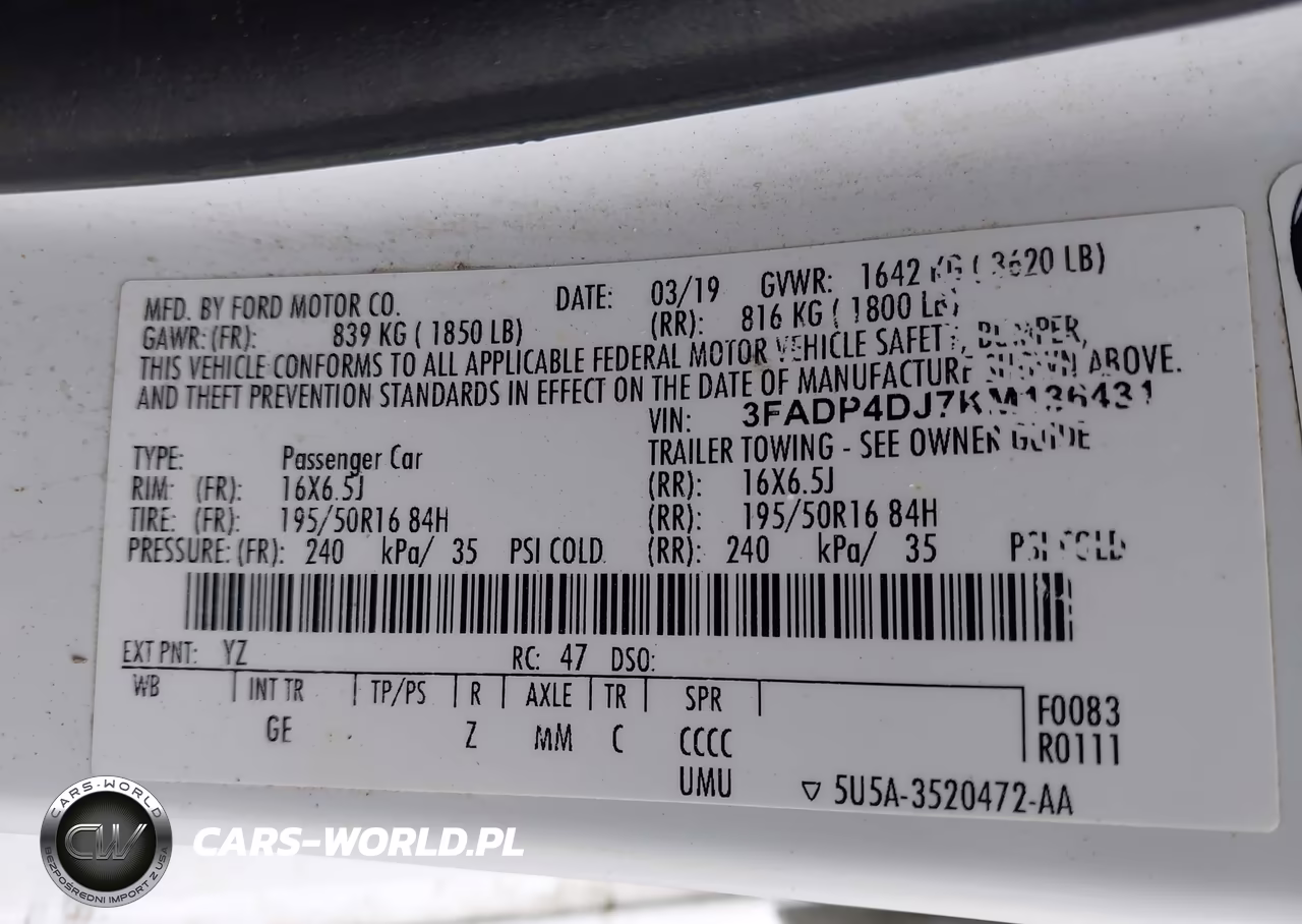 2019 Ford Fiesta St Line VIN:3FADP4DJ7KM136431 - 9