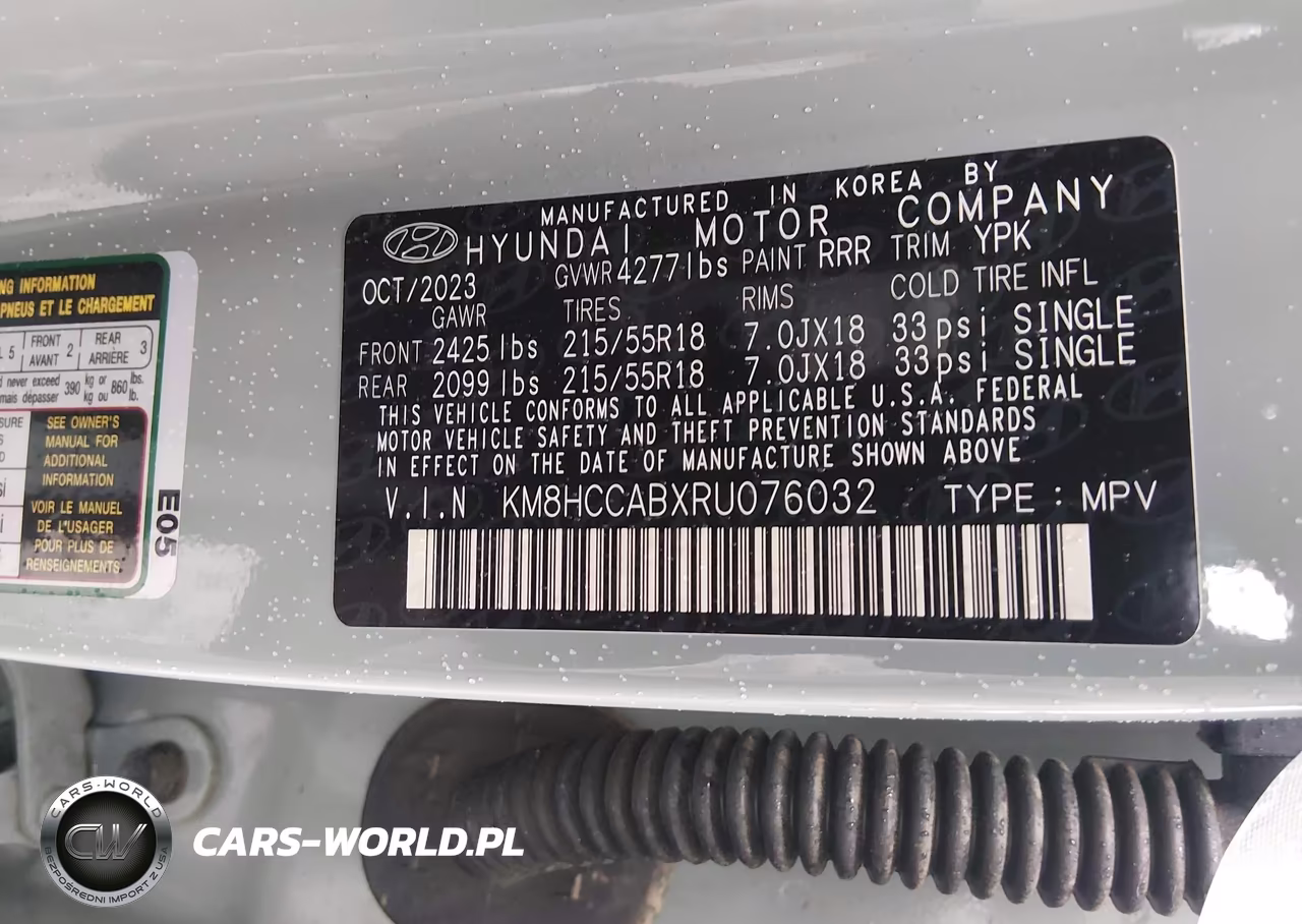 2024 Hyundai Kona Sel VIN:KM8HCCABXRU076032 - 9