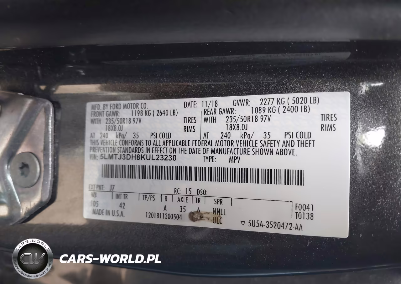 2019 Lincoln Mkc Reserve VIN:5LMTJ3DH8KUL23230 - 9