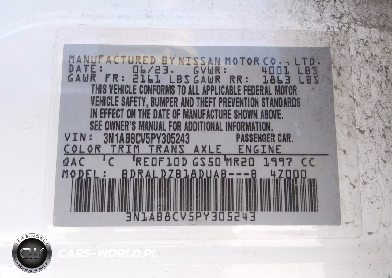 2023 Nissan Sentra Sv Xtronic Cvt VIN:3N1AB8CV5PY305243 - 9