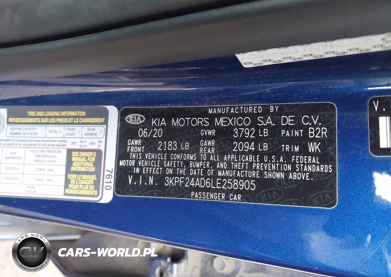 2020 Kia Forte Lxs VIN:3KPF24AD6LE258905 - 9