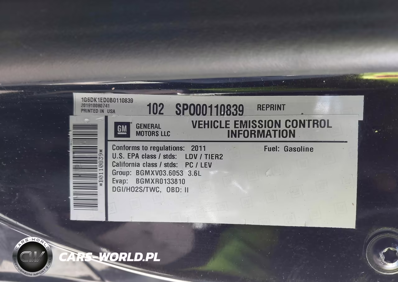 2011 Cadillac Cts Performance VIN:1G6DK1ED0B0110839 - 9