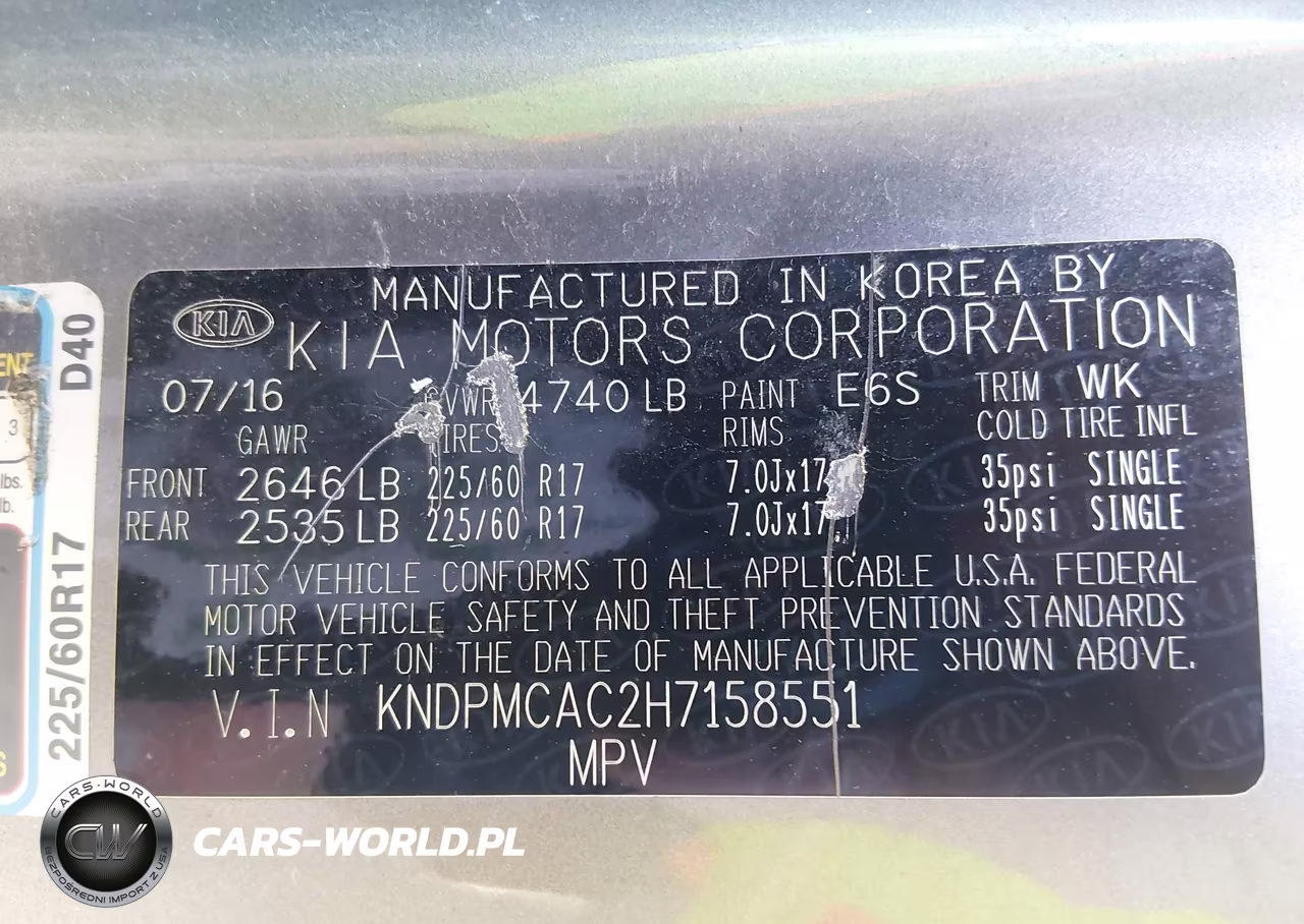 2017 Kia Sportage Lx VIN:KNDPMCAC2H7158551 - 9