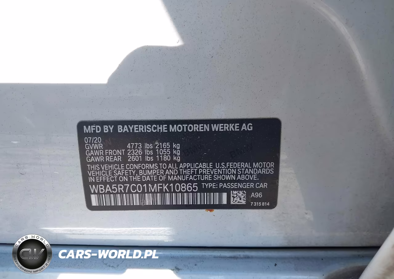 2021 BMW 330I xDrive VIN:WBA5R7C01MFK10865 - 9