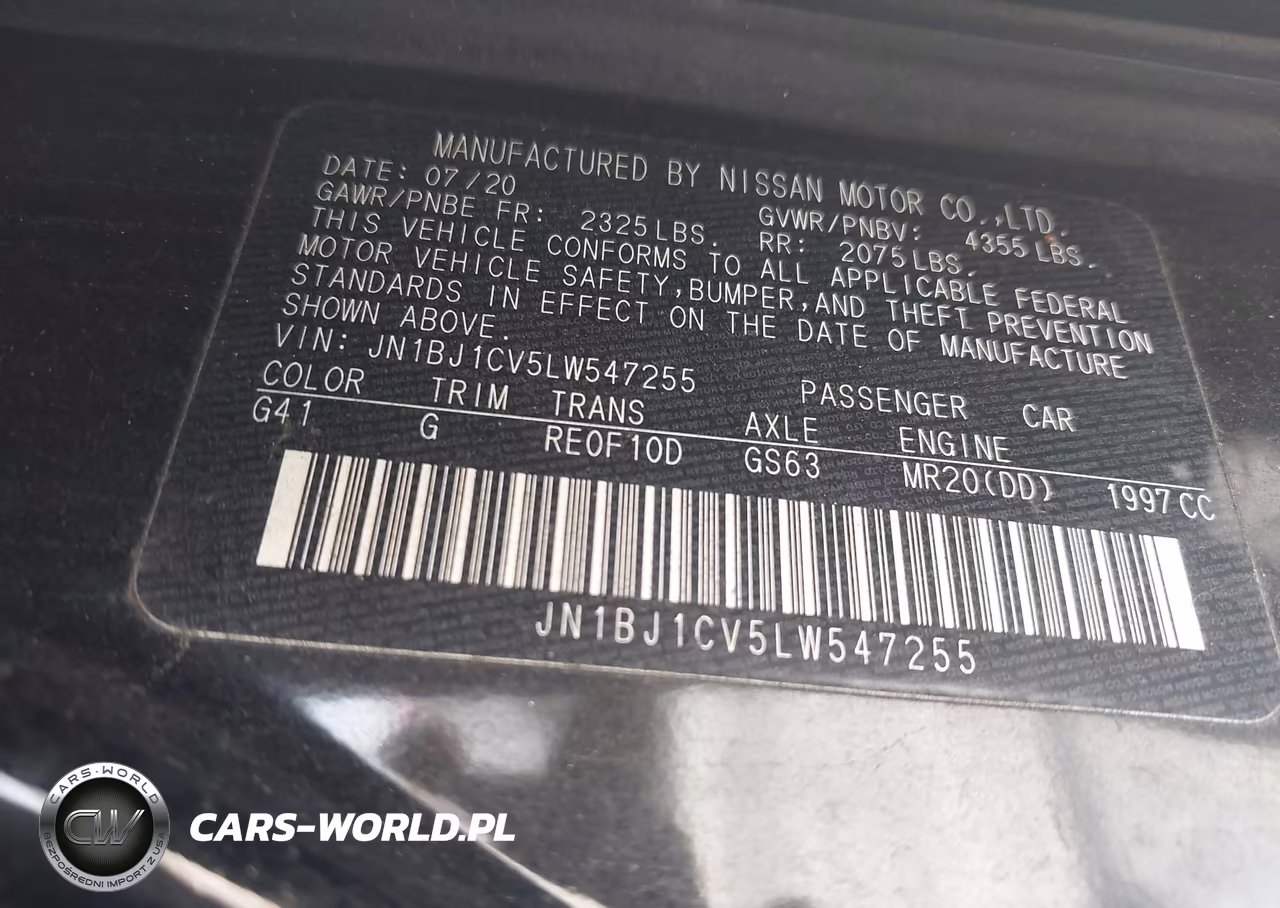 2020 Nissan Rogue Sport S Fwd Xtronic Cvt VIN:JN1BJ1CV5LW547255 - 9