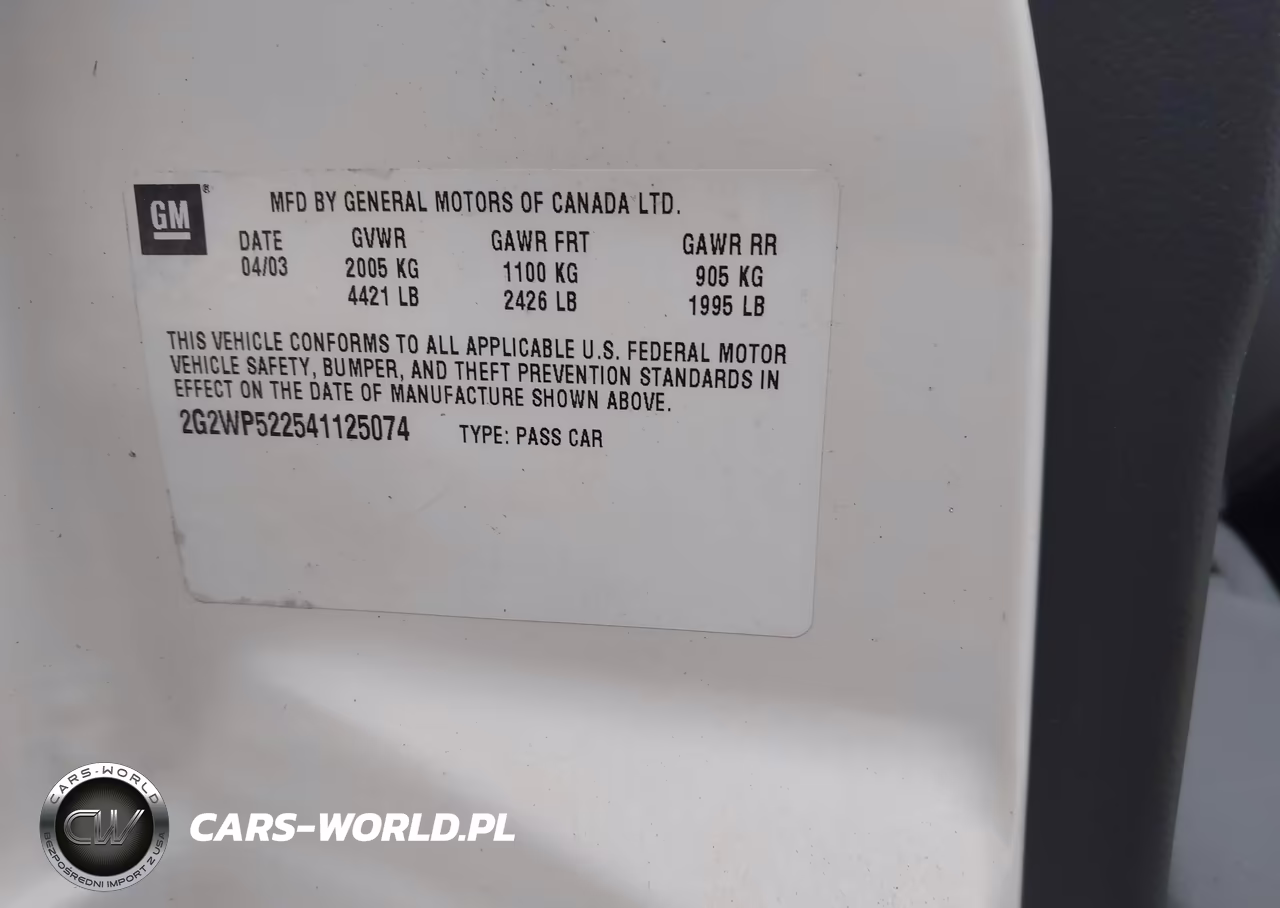 2004 Pontiac Grand Prix Gt1 VIN:2G2WP522541125074 - 9