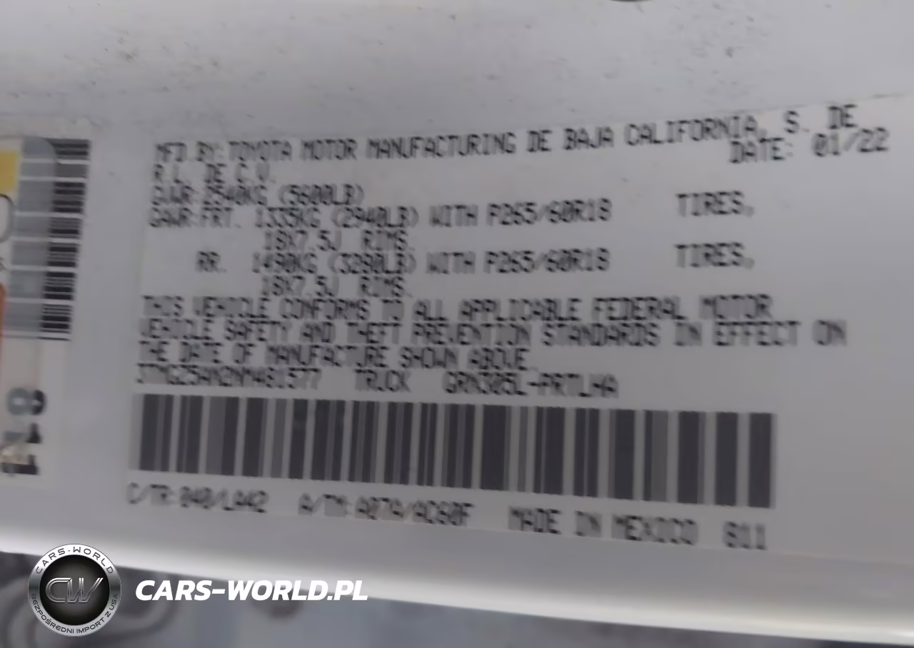 2022 Toyota Tacoma Limited VIN:3TMGZ5AN2NM481577 - 9