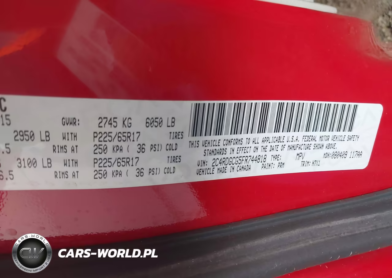 2015 Dodge Grand Caravan Sxt VIN:2C4RDGCG5FR744818 - 9