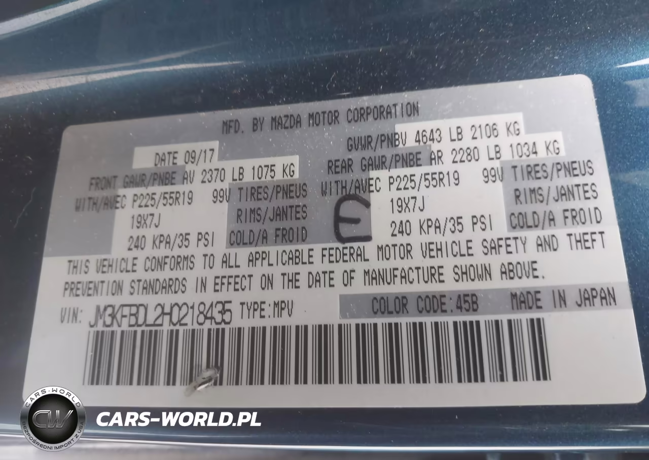2017 Mazda Cx-5 Grand Touring VIN:JM3KFBDL2H0218435 - 9