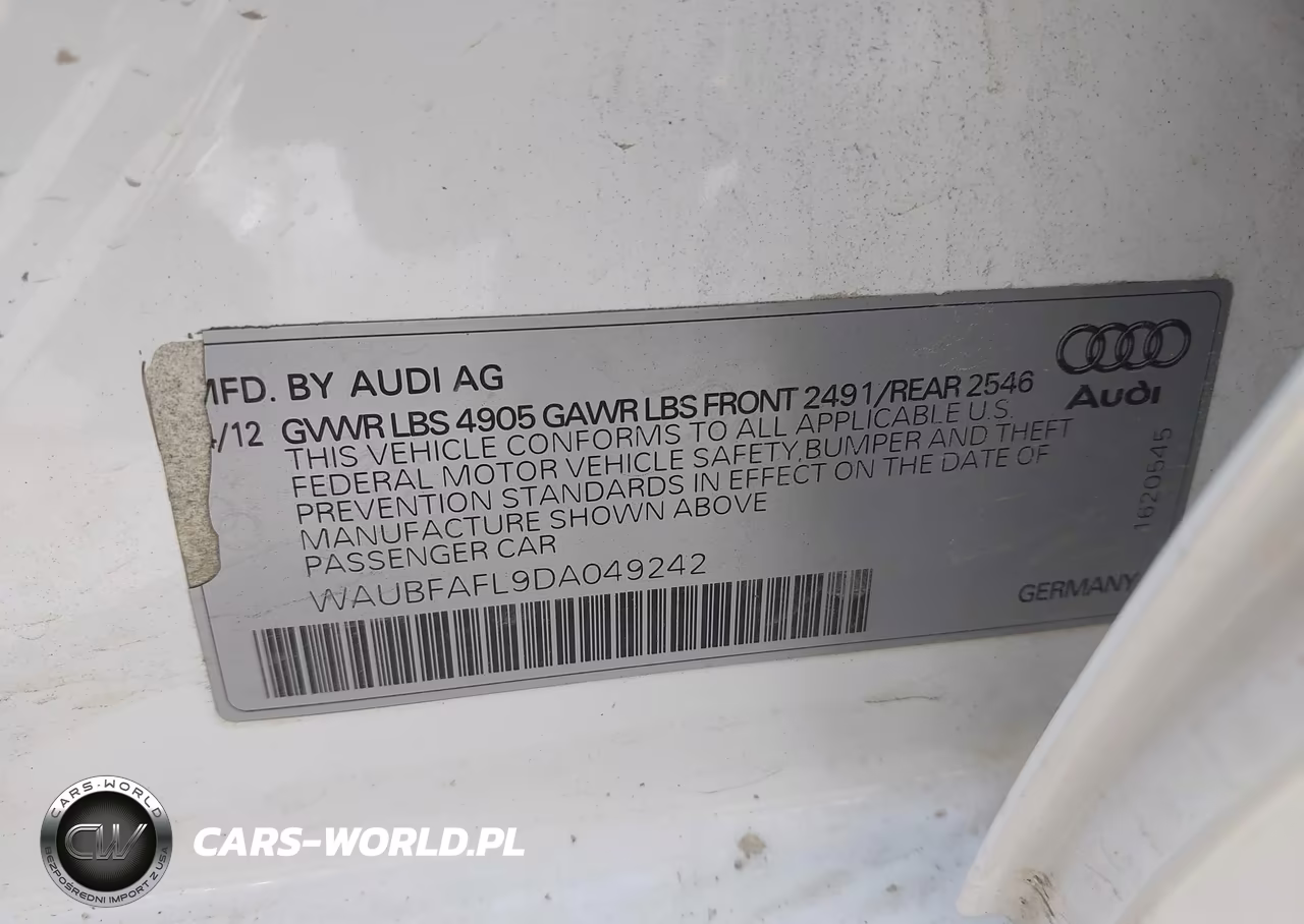 2013 Audi A4 2.0T Premium VIN:WAUBFAFL9DA049242 - 9