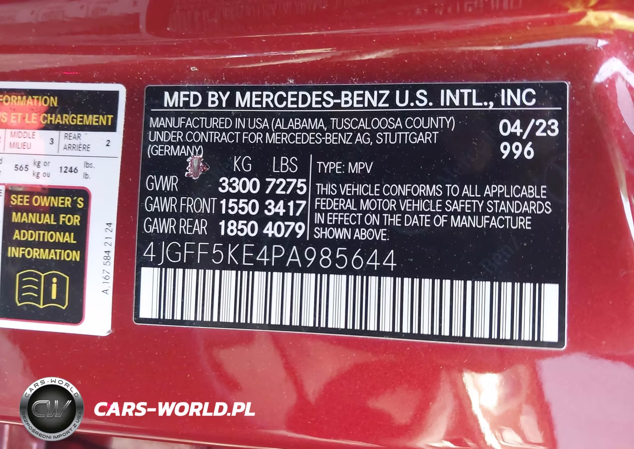 2023 Mercedes-Benz Gls 450 4Matic VIN:4JGFF5KE4PA985644 - 9
