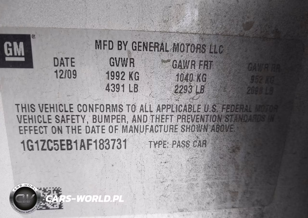 2010 Chevrolet Malibu Lt VIN:1G1ZC5EB1AF183731 - 9