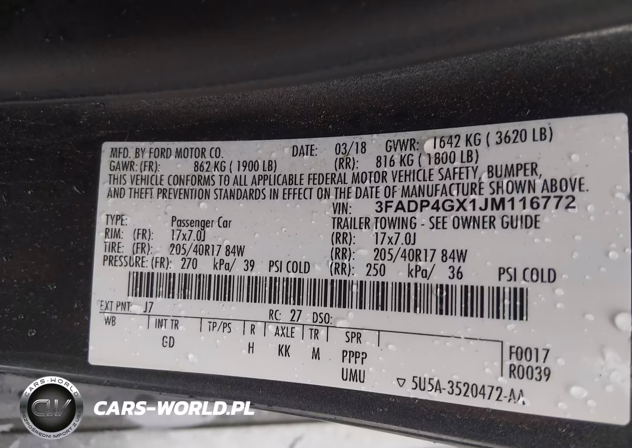 2018 Ford Fiesta St VIN:3FADP4GX1JM116772 - 9