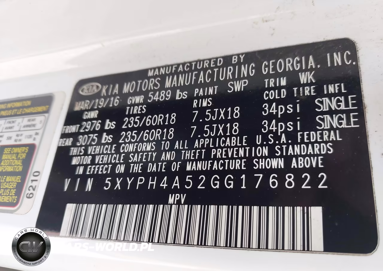 2016 Kia Sorento 3.3L Ex VIN:5XYPH4A52GG176822 - 9