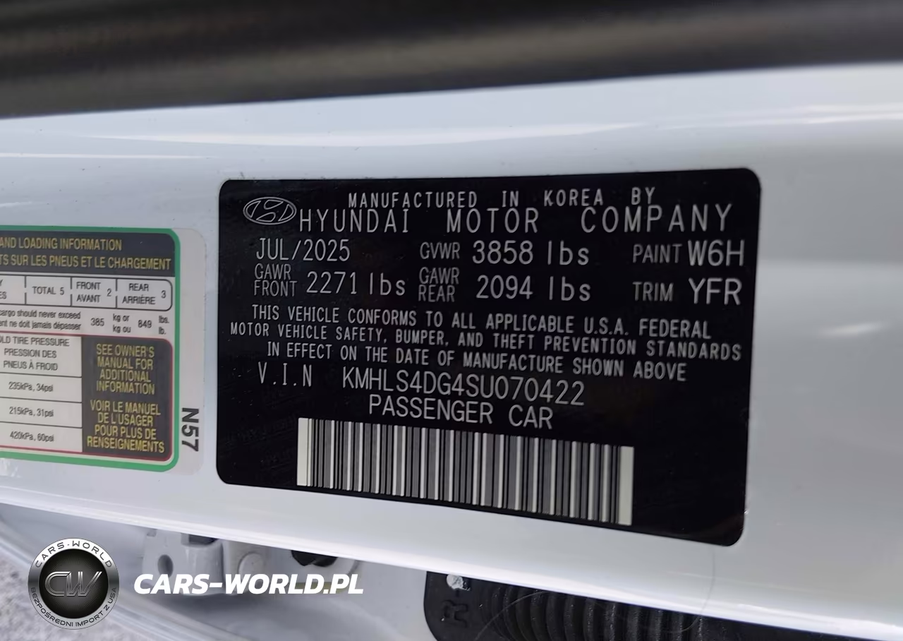 2025 Hyundai Elantra Sel Convenience VIN:KMHLS4DG4SU070422 - 9