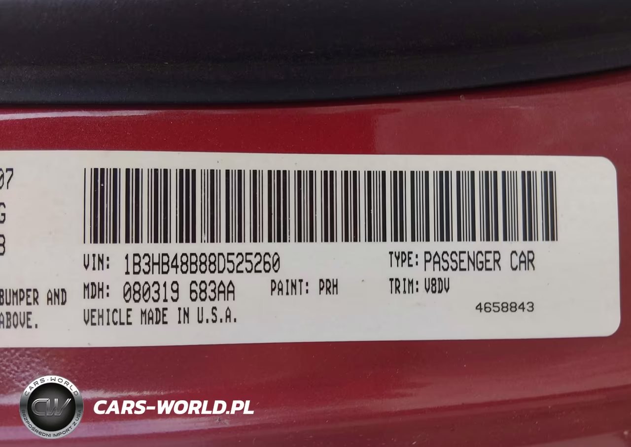 2008 Dodge Caliber Sxt VIN:1B3HB48B88D525260 - 9