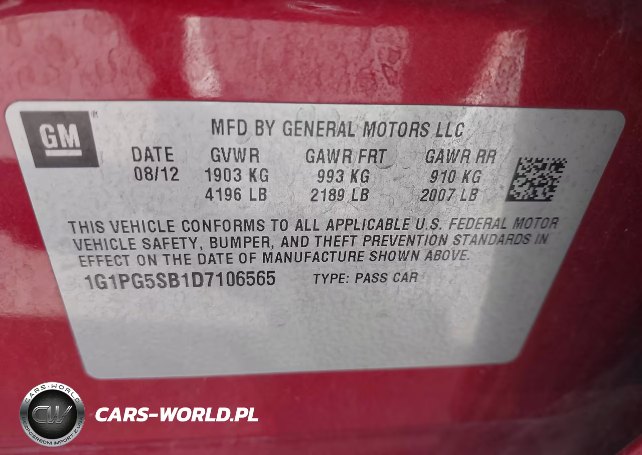 2013 Chevrolet Cruze Ltz VIN:1G1PG5SB1D7106565 - 9