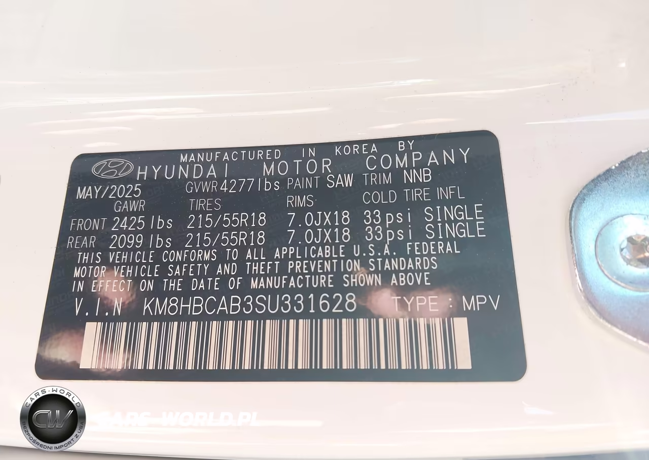 2025 Hyundai Kona Sel VIN:KM8HBCAB3SU331628 - 9