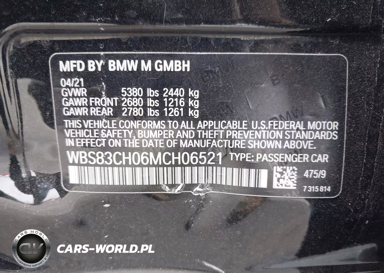 2021 BMW M5 VIN:WBS83CH06MCH06521 - 9