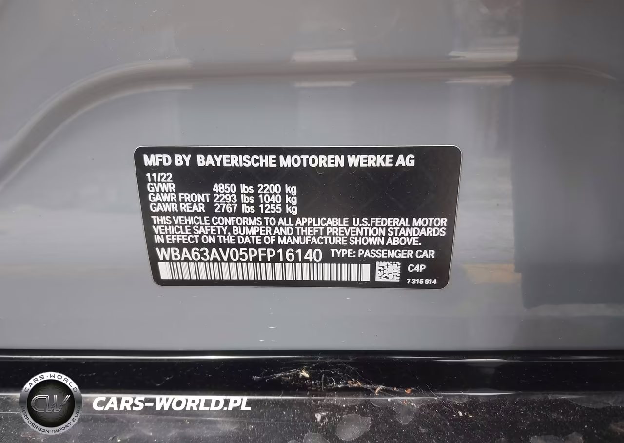 2023 BMW 430I Gran Coupe VIN:WBA63AV05PFP16140 - 9