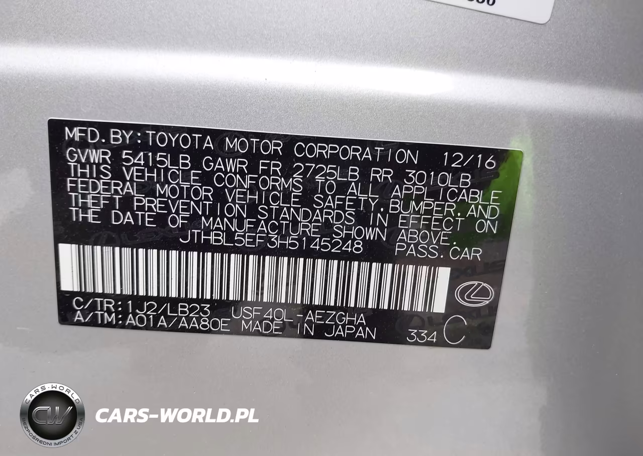 2017 Lexus Ls 460 VIN:JTHBL5EF3H5145248 - 9