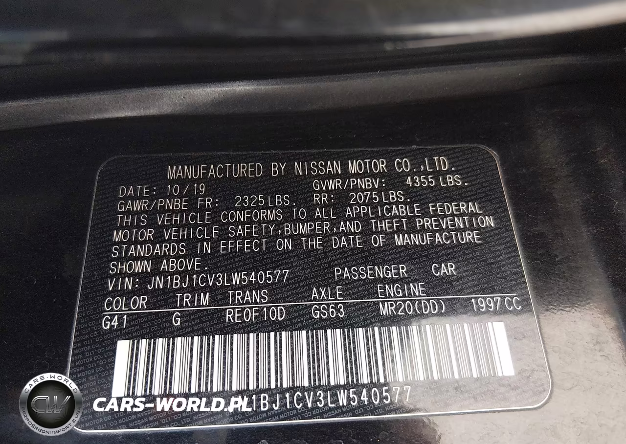 2020 Nissan Rogue Sport S Fwd Xtronic Cvt VIN:JN1BJ1CV3LW540577 - 9