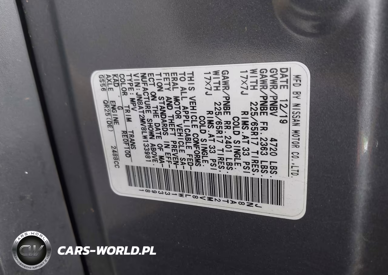 2020 Nissan Rogue S Intelligent Awd VIN:JN8AT2MV8LW133981 - 9
