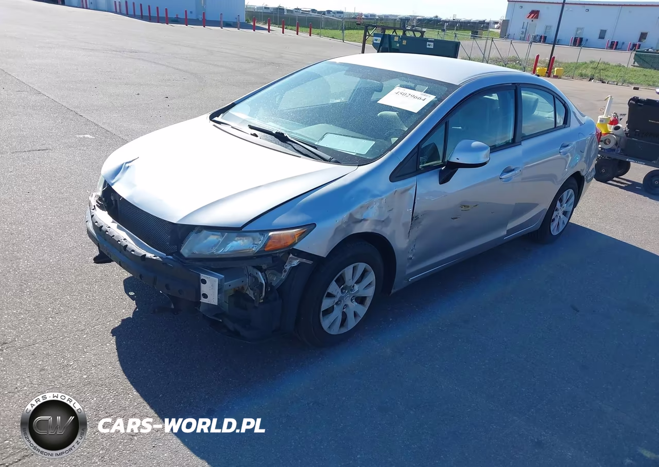 2012 Honda Civic Lx VIN:19XFB2F53CE105940 - 2