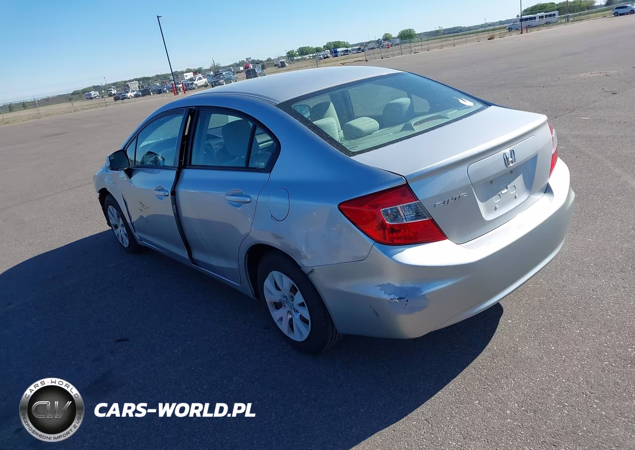 2012 Honda Civic Lx VIN:19XFB2F53CE105940 - 3