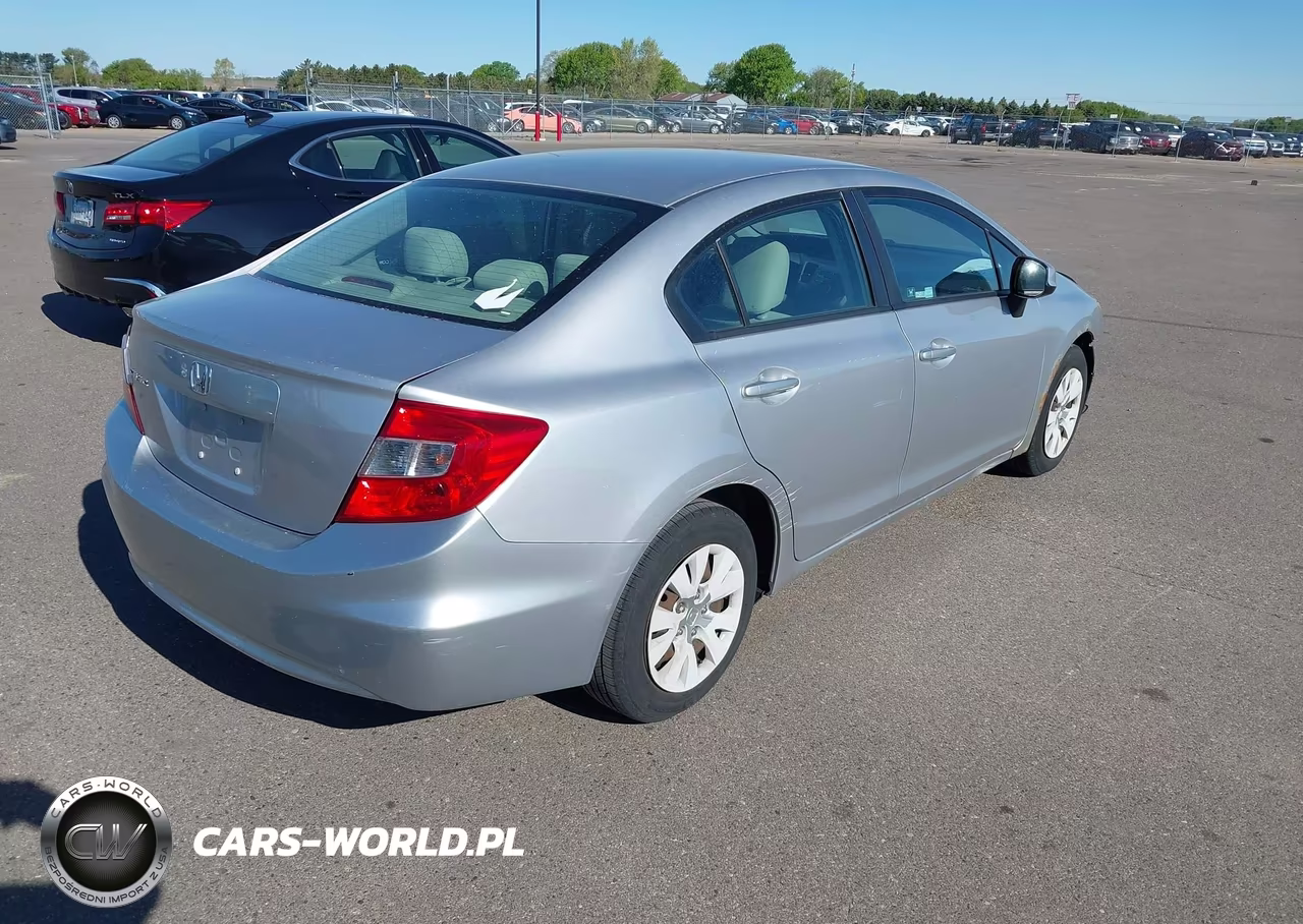 2012 Honda Civic Lx VIN:19XFB2F53CE105940 - 4