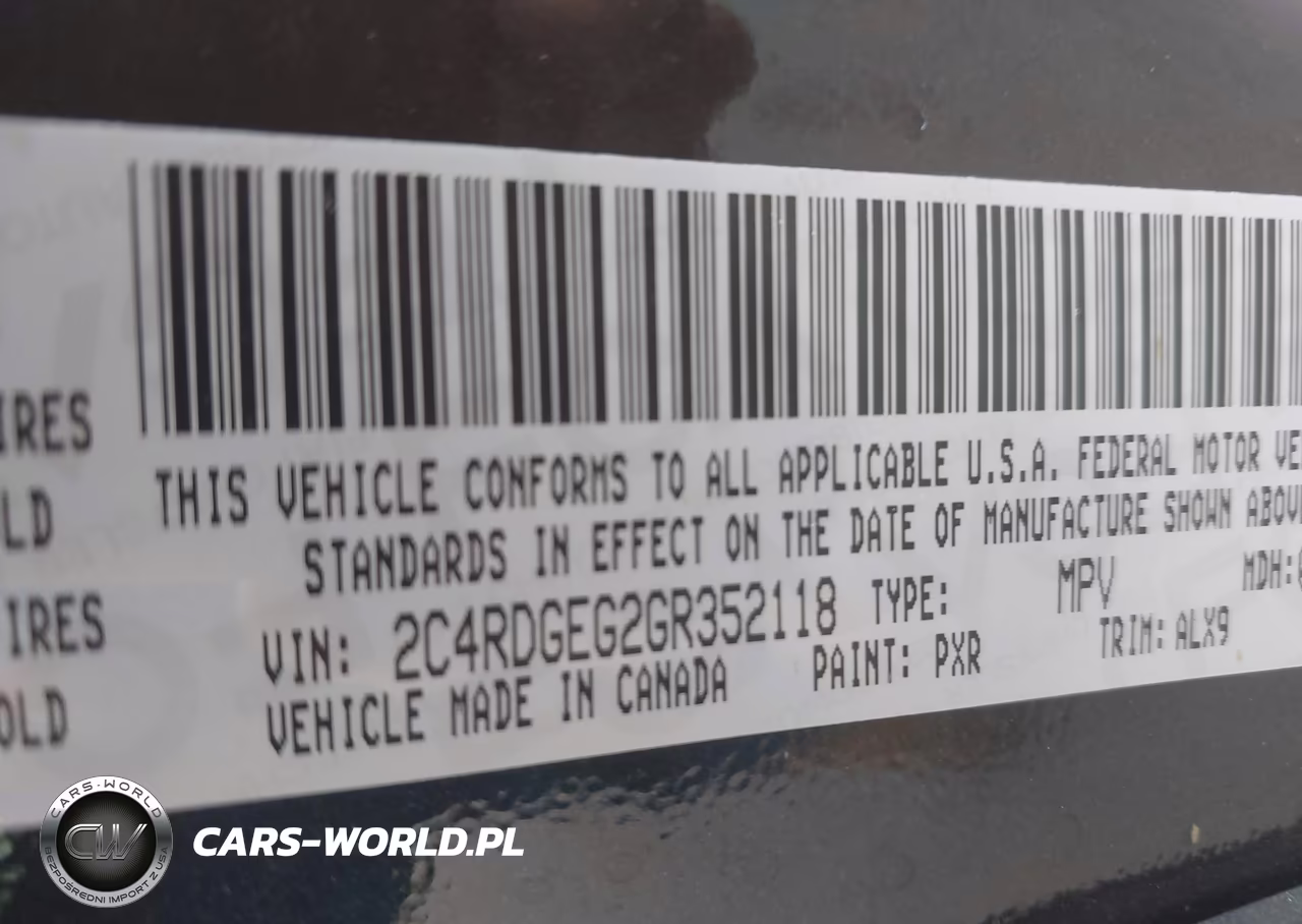 2016 Dodge Grand Caravan R-T VIN:2C4RDGEG2GR352118 - 9
