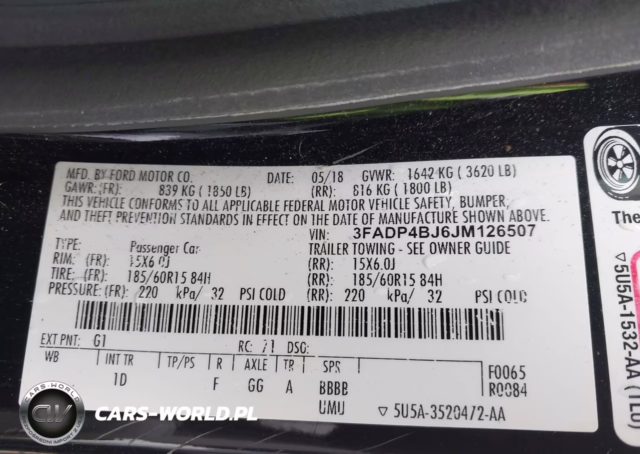 2018 Ford Fiesta Se VIN:3FADP4BJ6JM126507 - 9