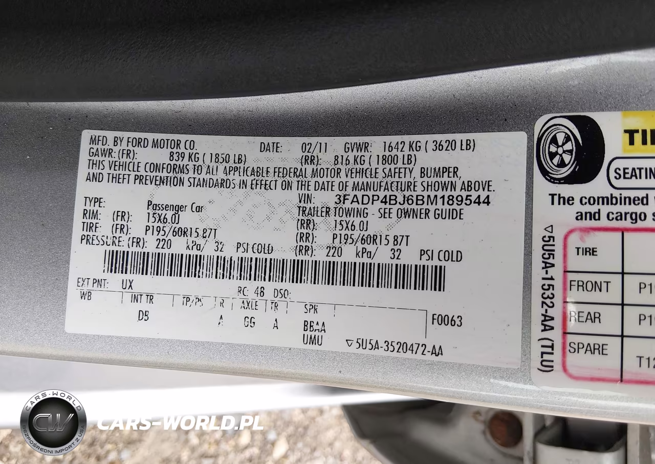 2011 Ford Fiesta Se VIN:3FADP4BJ6BM189544 - 9