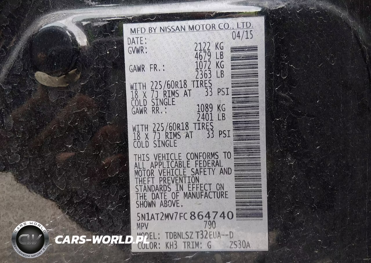 2015 Nissan Rogue Sl VIN:5N1AT2MV7FC864740 - 9