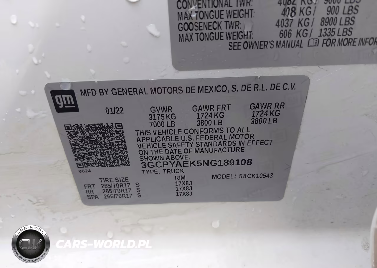 2022 Chevrolet Silverado 1500 Ltd 4Wd Short Bed Wt VIN:3GCPYAEK5NG189108 - 9