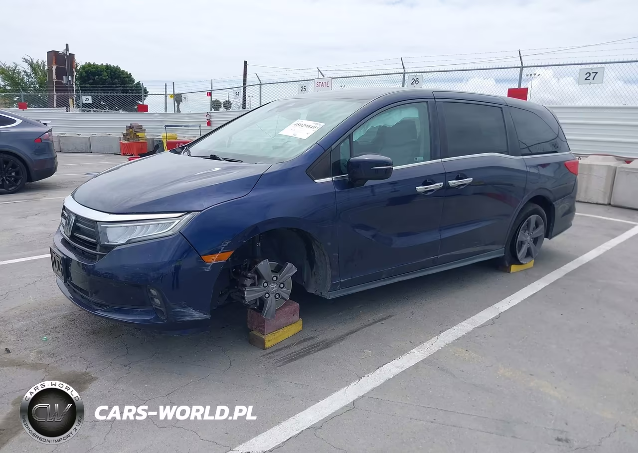 2022 Honda Odyssey Ex VIN:5FNRL6H52NB052353 - 2
