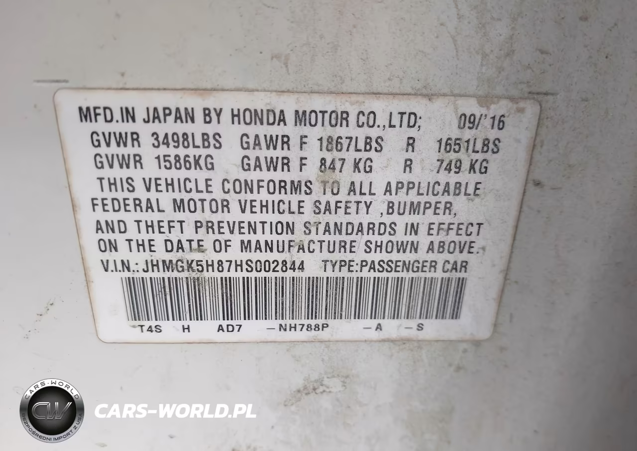 2017 Honda Fit Ex-L VIN:JHMGK5H87HS002844 - 9