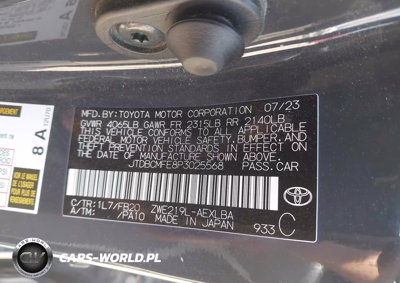 2023 Toyota Corolla Hybrid Le VIN:JTDBCMFE8P3025568 - 9