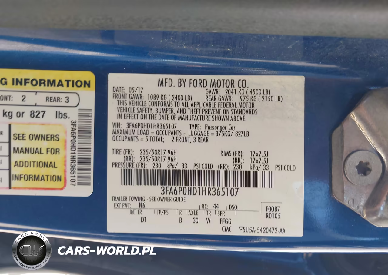 2017 Ford Fusion Se VIN:3FA6P0HD1HR365107 - 9
