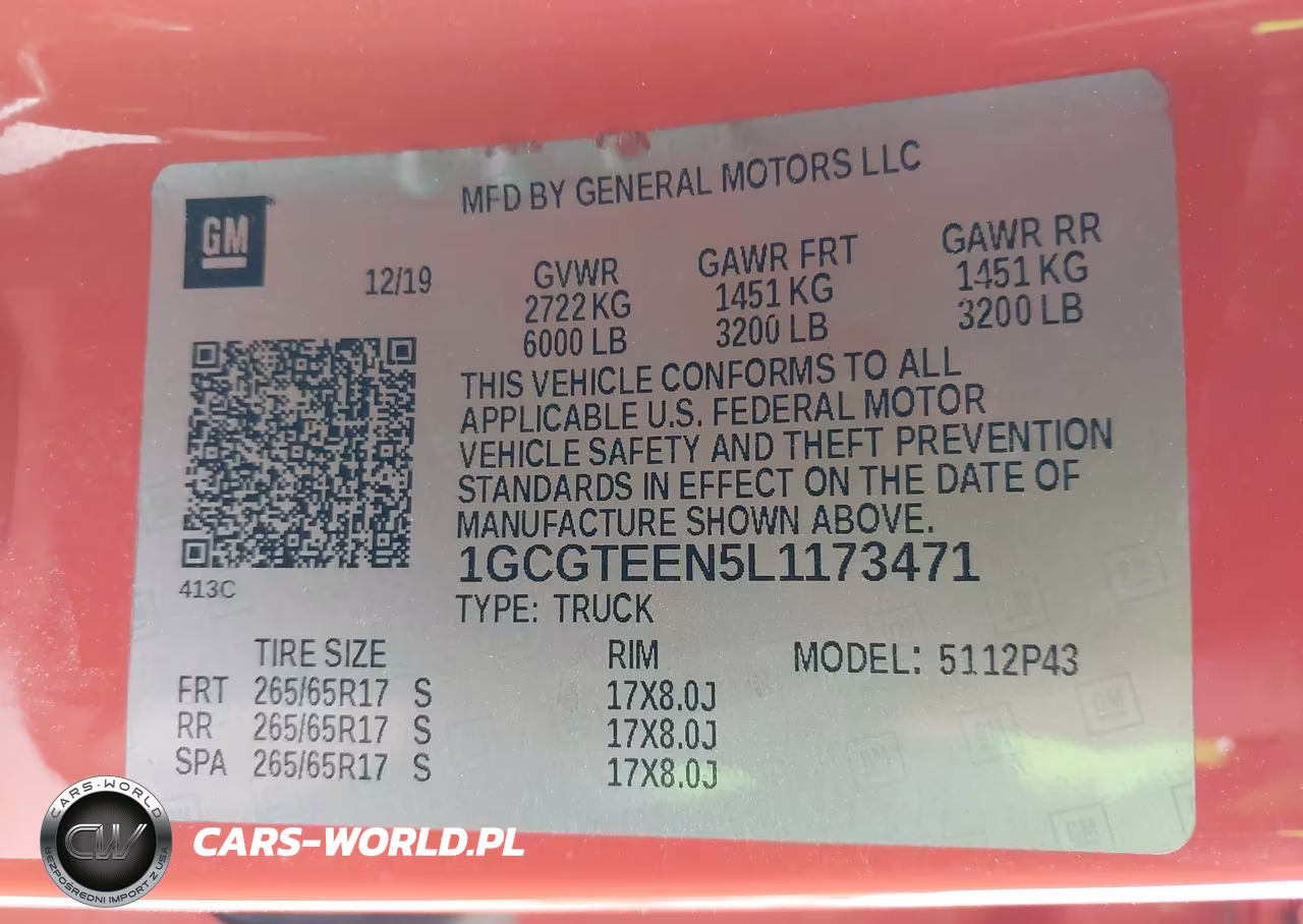 2020 Chevrolet Colorado 4Wd Short Box Zr2 VIN:1GCGTEEN5L1173471 - 9