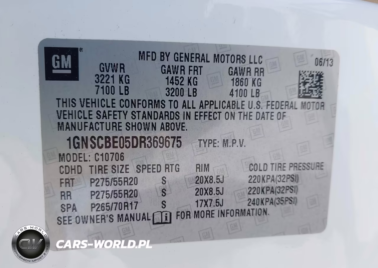 2013 Chevrolet Tahoe Lt VIN:1GNSCBE05DR369675 - 9