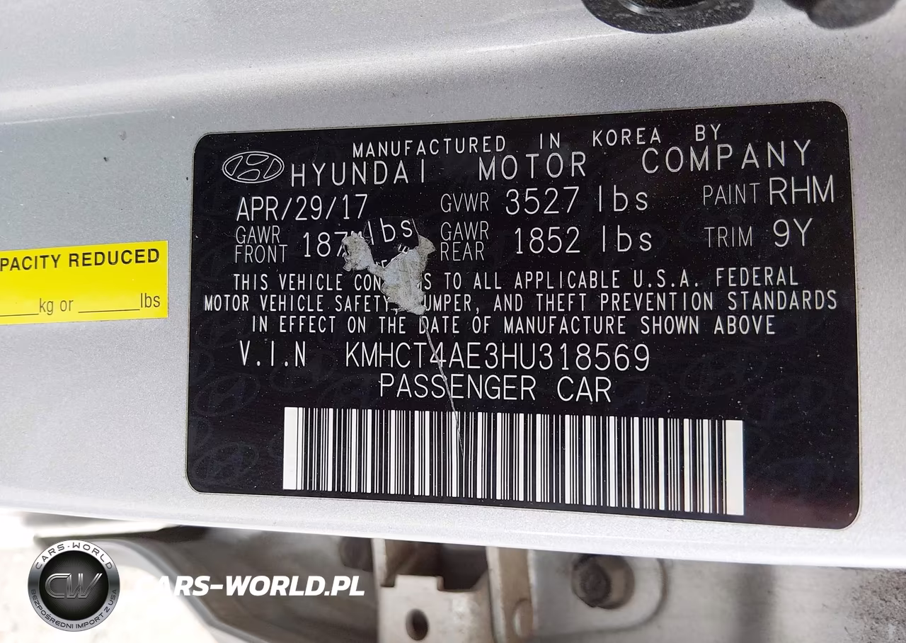 2017 Hyundai Accent Se VIN:KMHCT4AE3HU318569 - 9