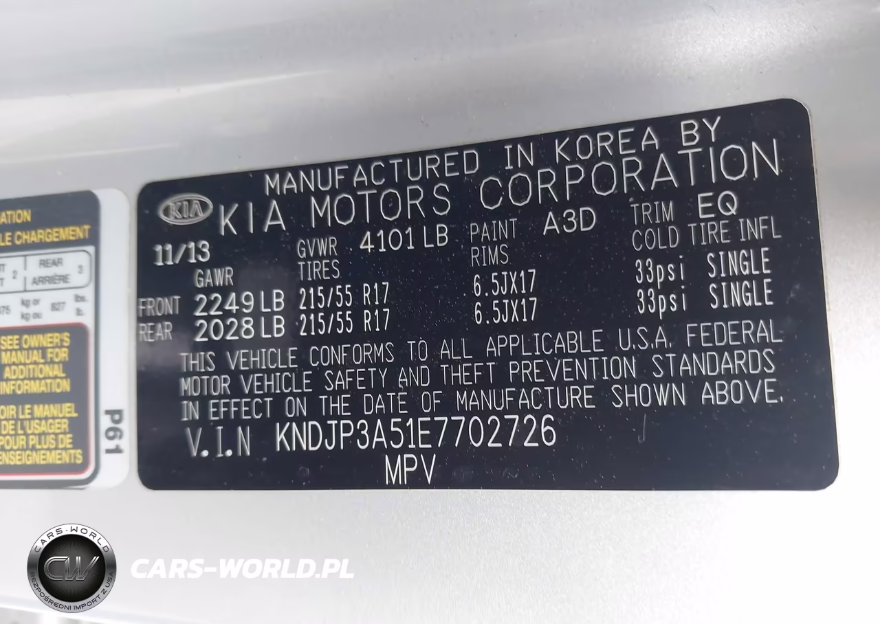 2014 Kia Soul + VIN:KNDJP3A51E7702726 - 9
