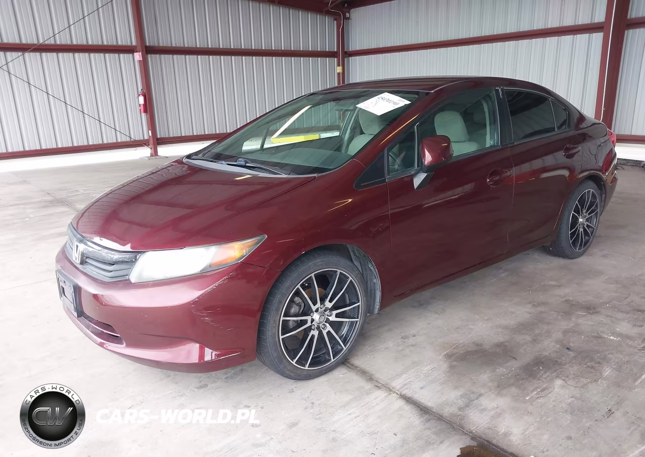 2012 Honda Civic Lx VIN:19XFB2F54CE357292 - 2