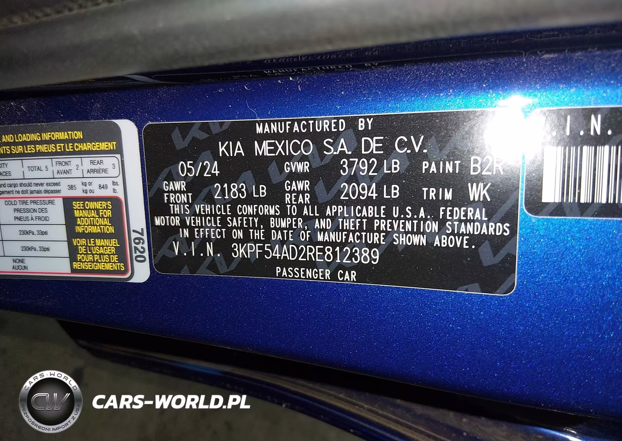 2024 Kia Forte Gt-Line VIN:3KPF54AD2RE812389 - 9