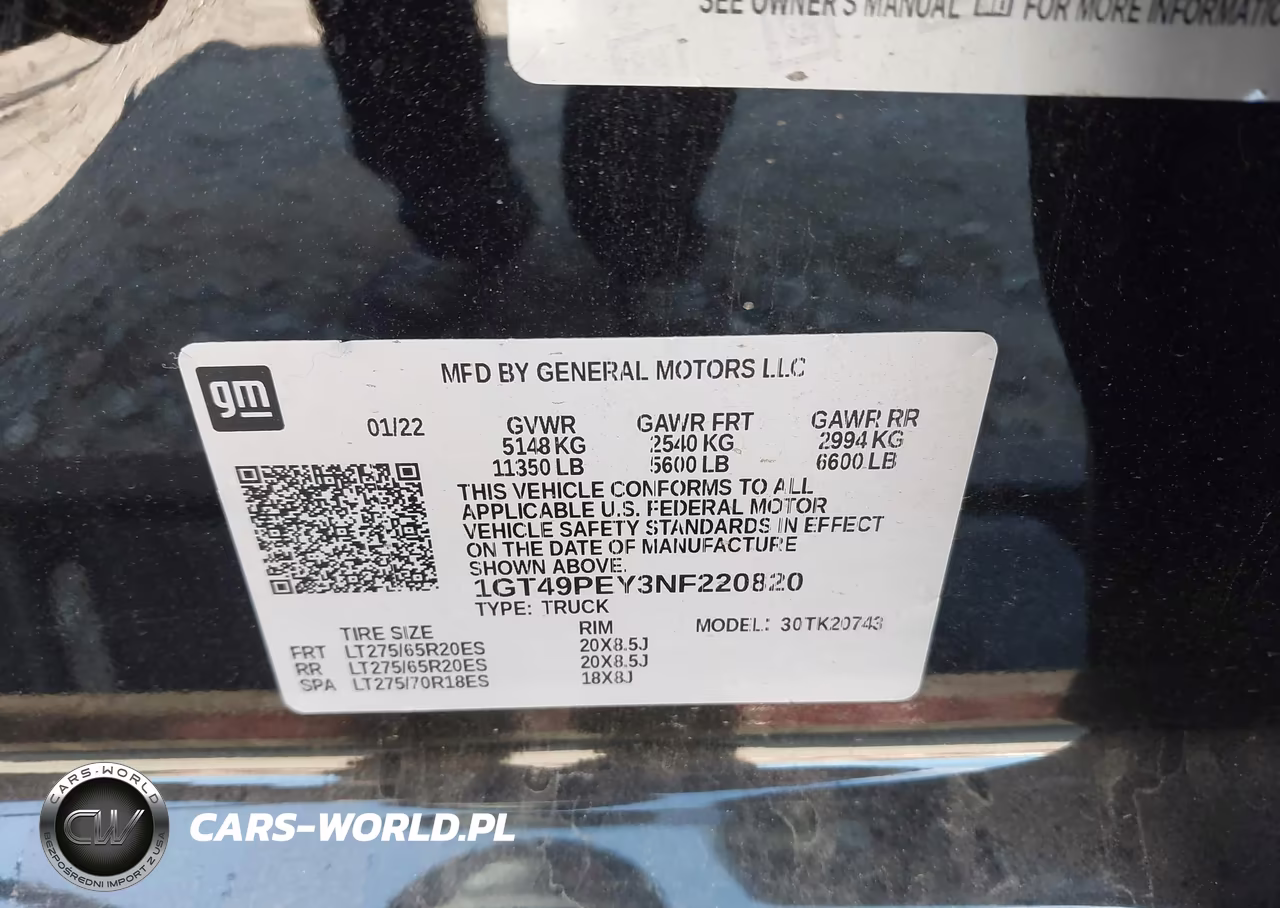 2022 GMC Sierra 2500Hd 4Wd Standard Bed At4 VIN:1GT49PEY3NF220820 - 9