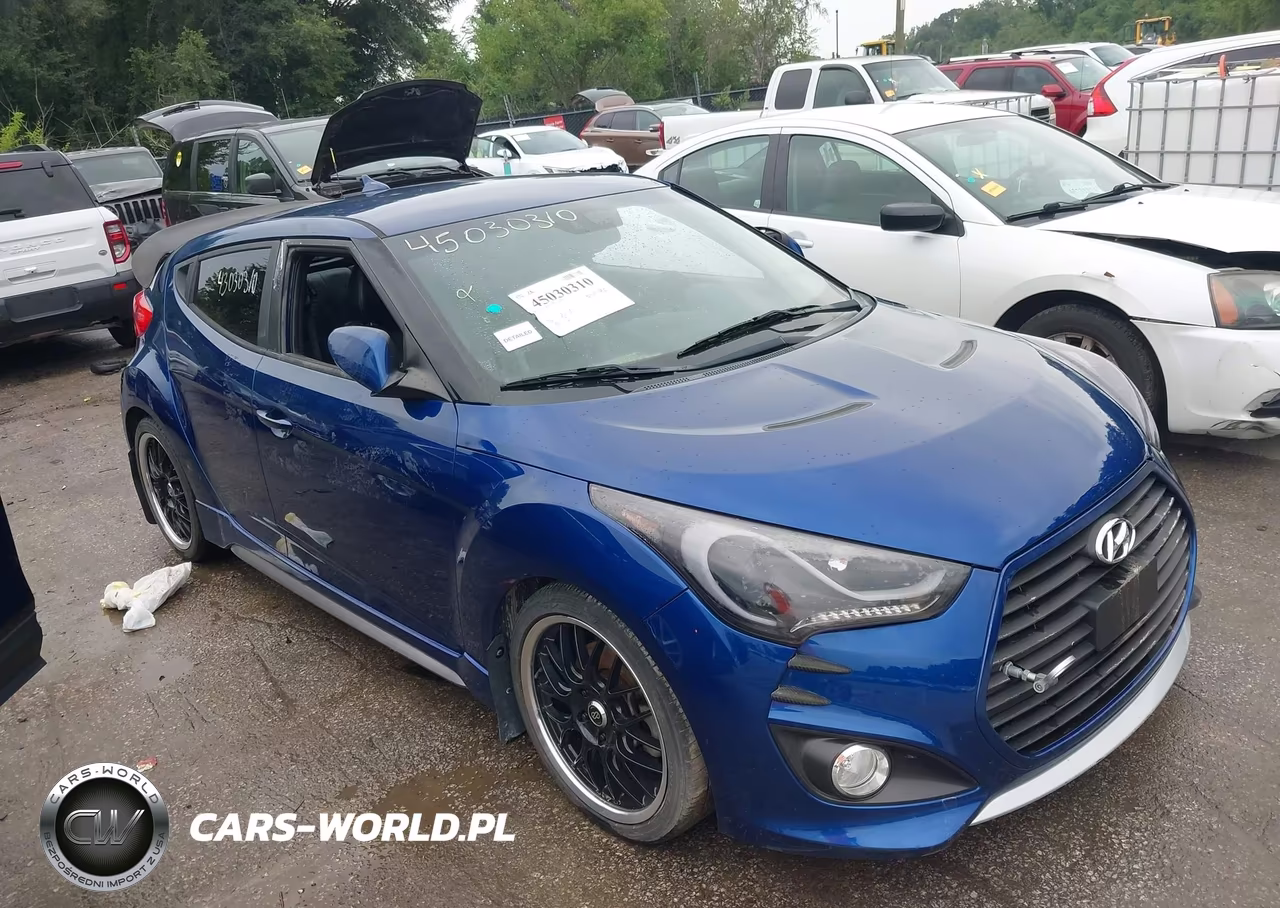 2015 Hyundai Veloster Turbo VIN:KMHTC6AE7FU241858 - 1