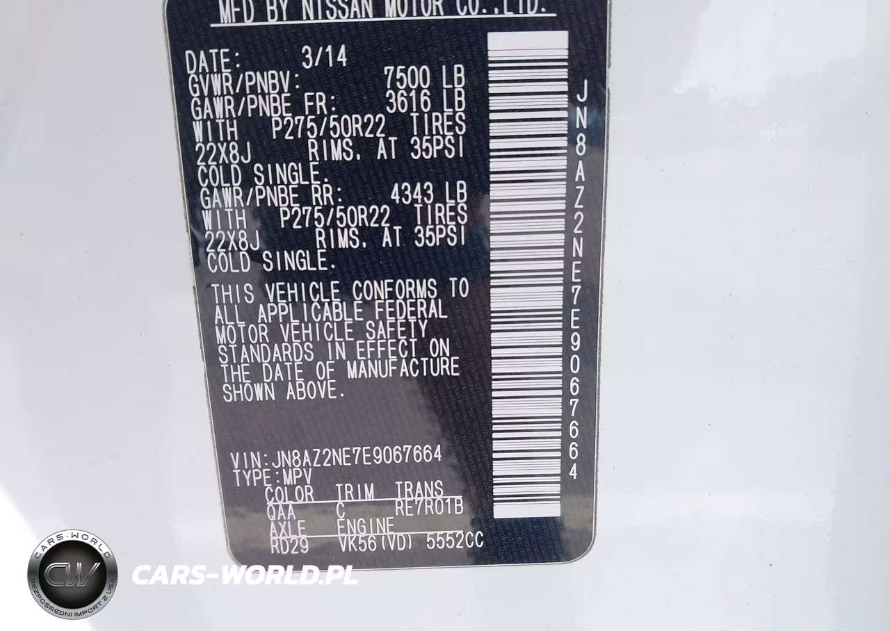 2014 Infiniti Qx80 VIN:JN8AZ2NE7E9067664 - 9