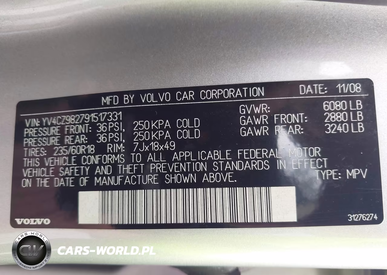 2009 Volvo Xc90 3.2 VIN:YV4CZ982791517331 - 9